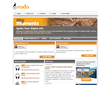 Tablet Screenshot of mymoments.roxio.com