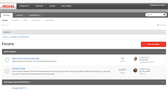 Desktop Screenshot of forums.support.roxio.com